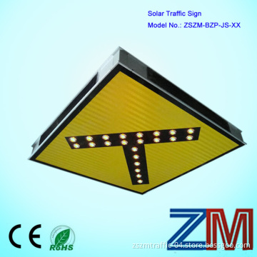 Aluminum LED Flashing Solar Panel T Junction Road Signal / Traffic Sign/Traffic Flashing Solar Road Signage